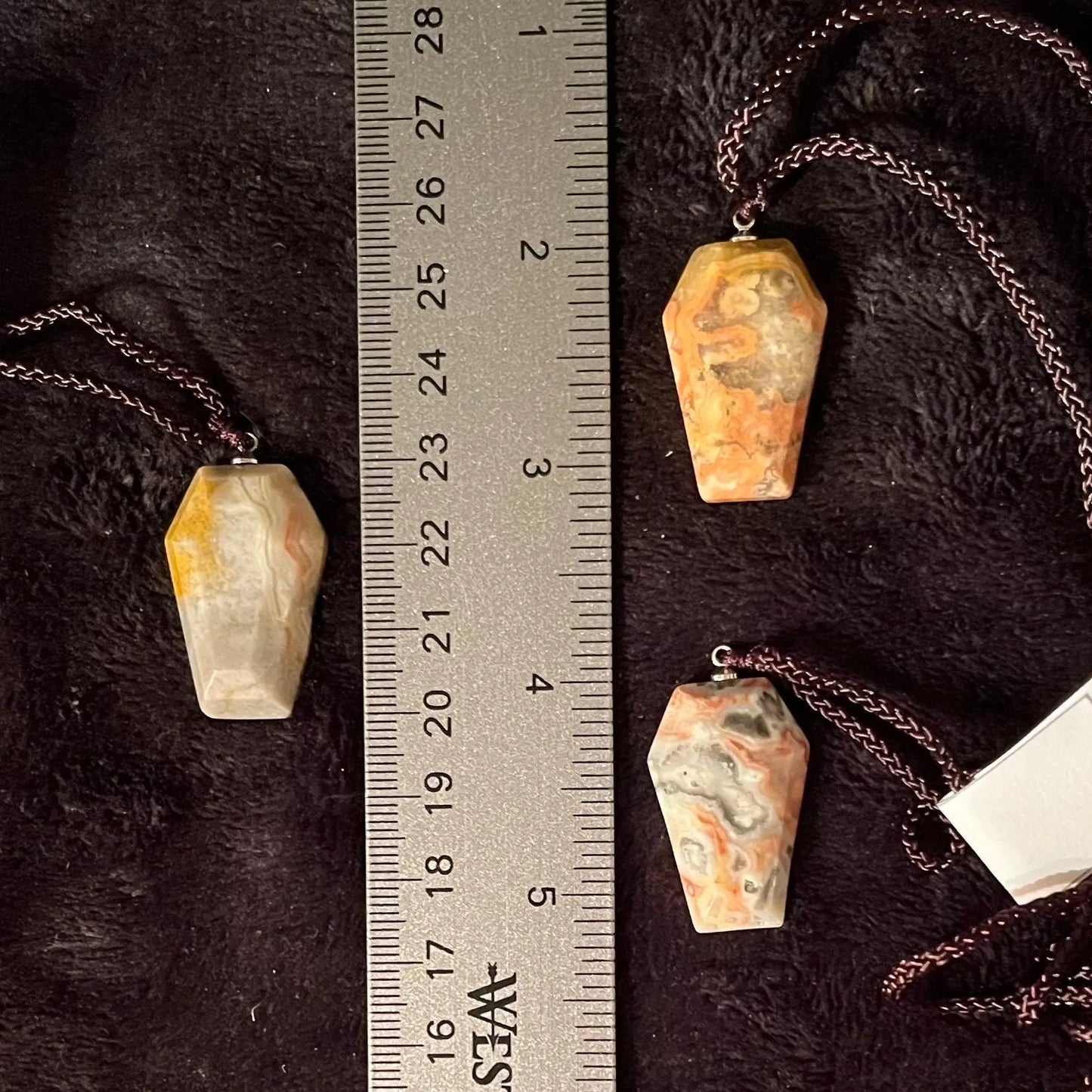 Crazy Lace Agate Coffin Necklace NCK-2790 Shop Wholesale Crystals