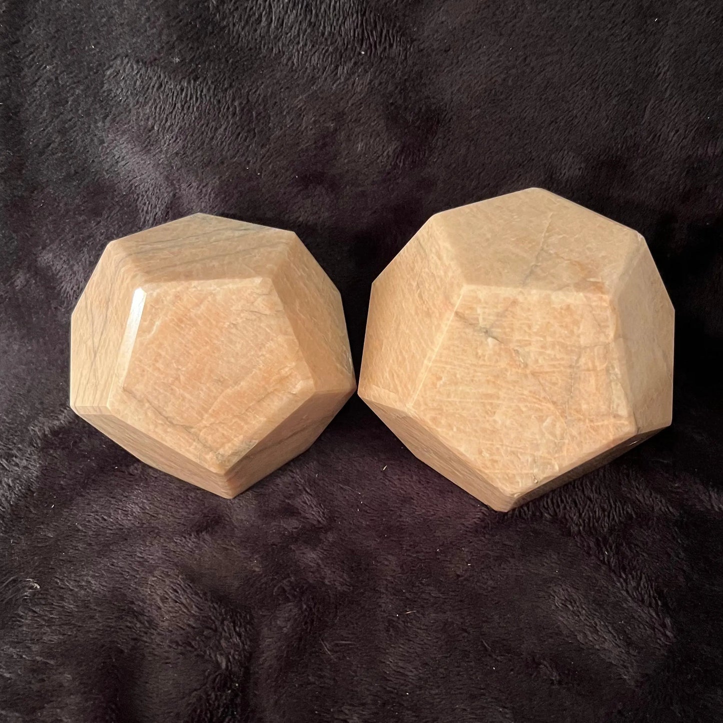 Cream Moonstone Dodecahedron, Very Large (Approx. 85mm) F0066 Shop Wholesale Crystals