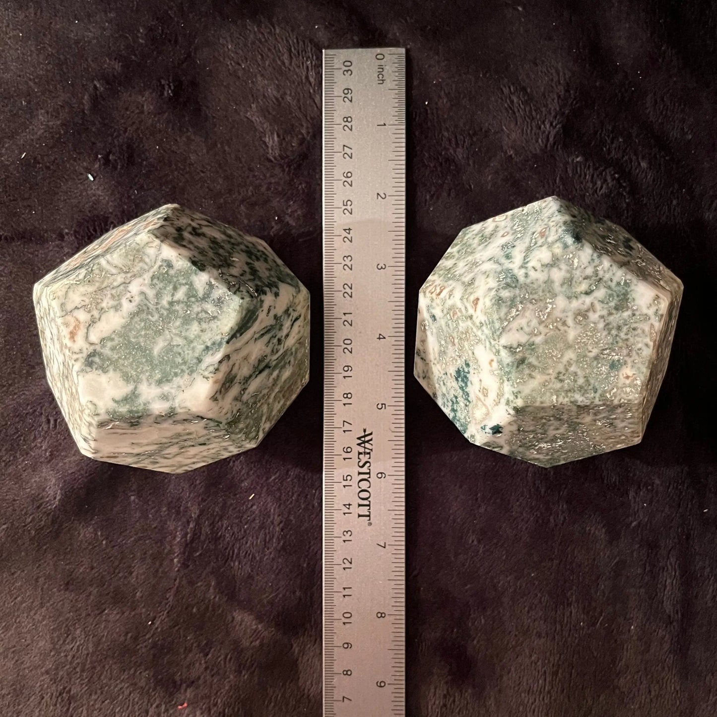 Tree Agate Dodecahedron, Very Large (Approx. 85mm) F-0081 Shop Wholesale Crystals