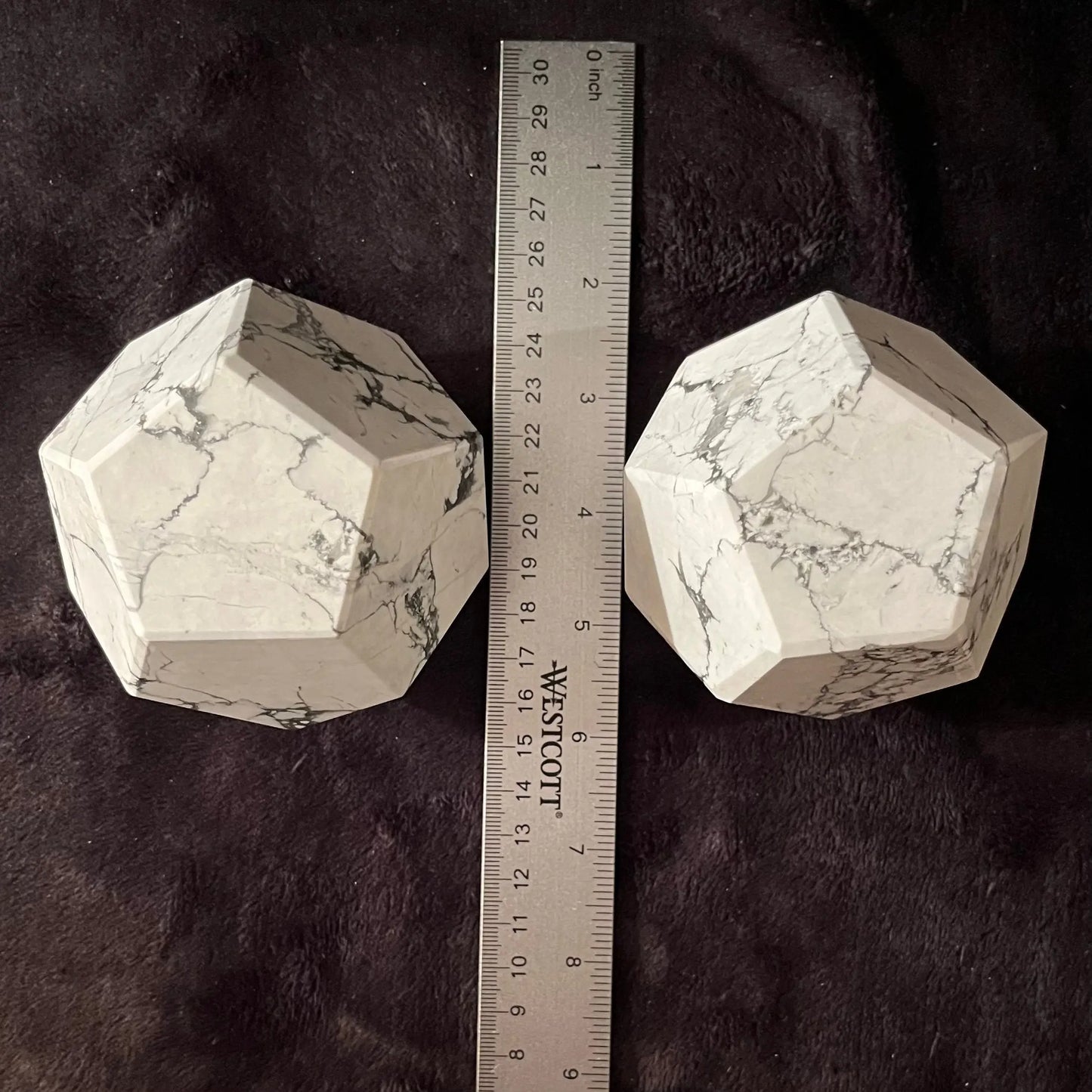 Howlite Dodecahedron, Very Large (Approx. 85mm) F-0082 Shop Wholesale Crystals
