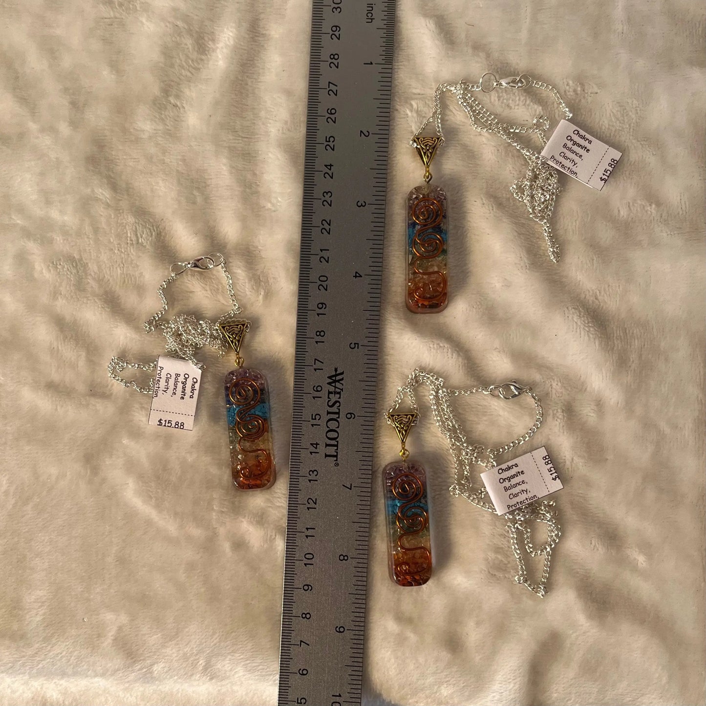 Chakra Orgonite ((Crystals in Resin) Necklace (tumbled stone) NCK-2809 Shop Wholesale Crystals