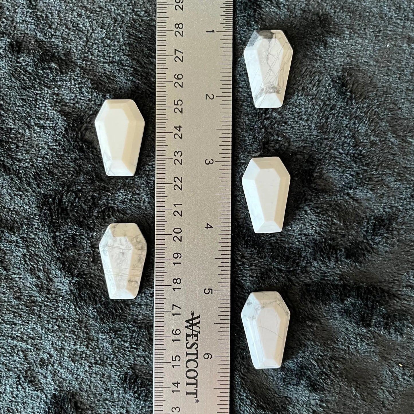 Howlite Coffin (Approx 1 3/8”) 0205 Shop Wholesale Crystals