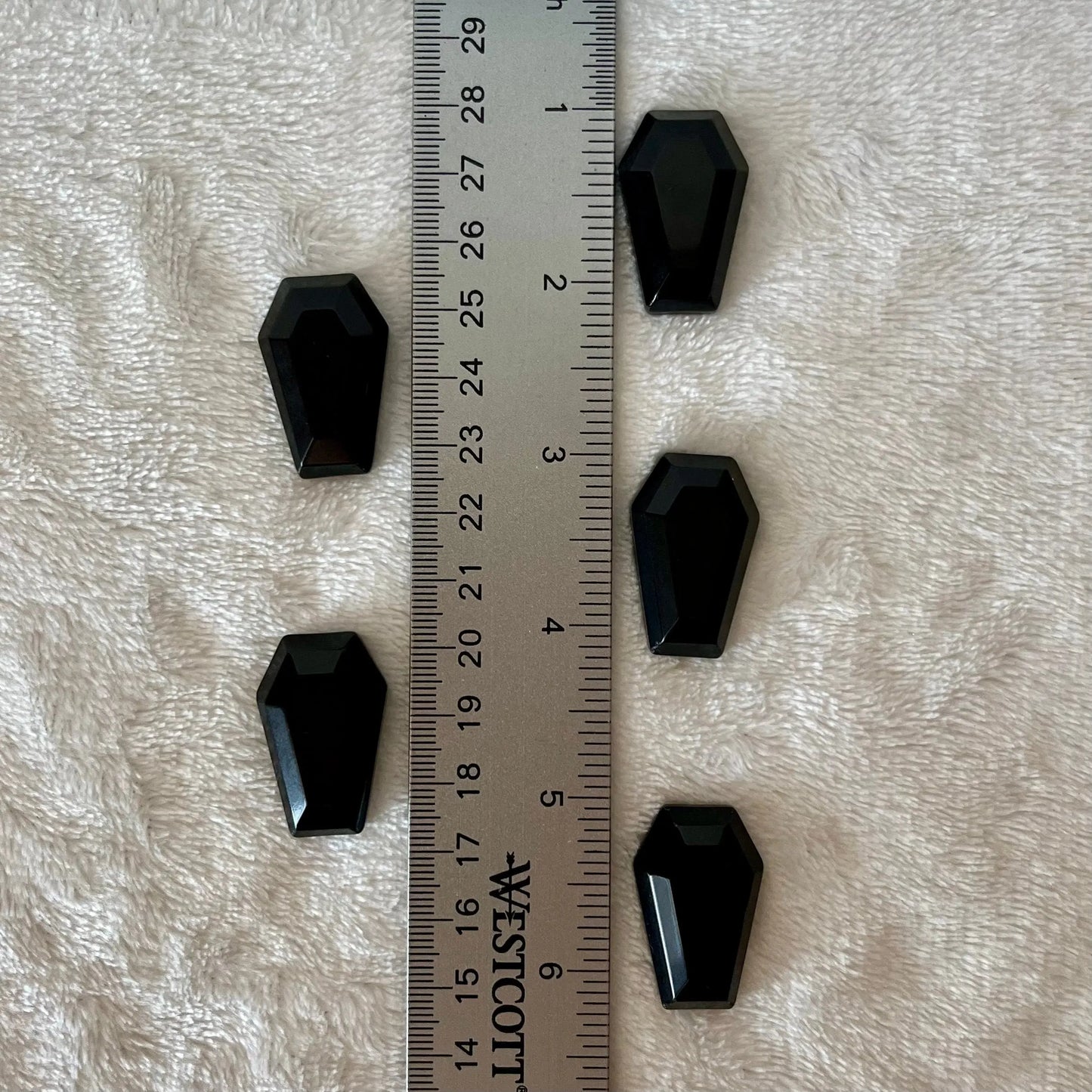 Black Obsidian Coffin (Approx 1 3/8”) 0993 Shop Wholesale Crystals