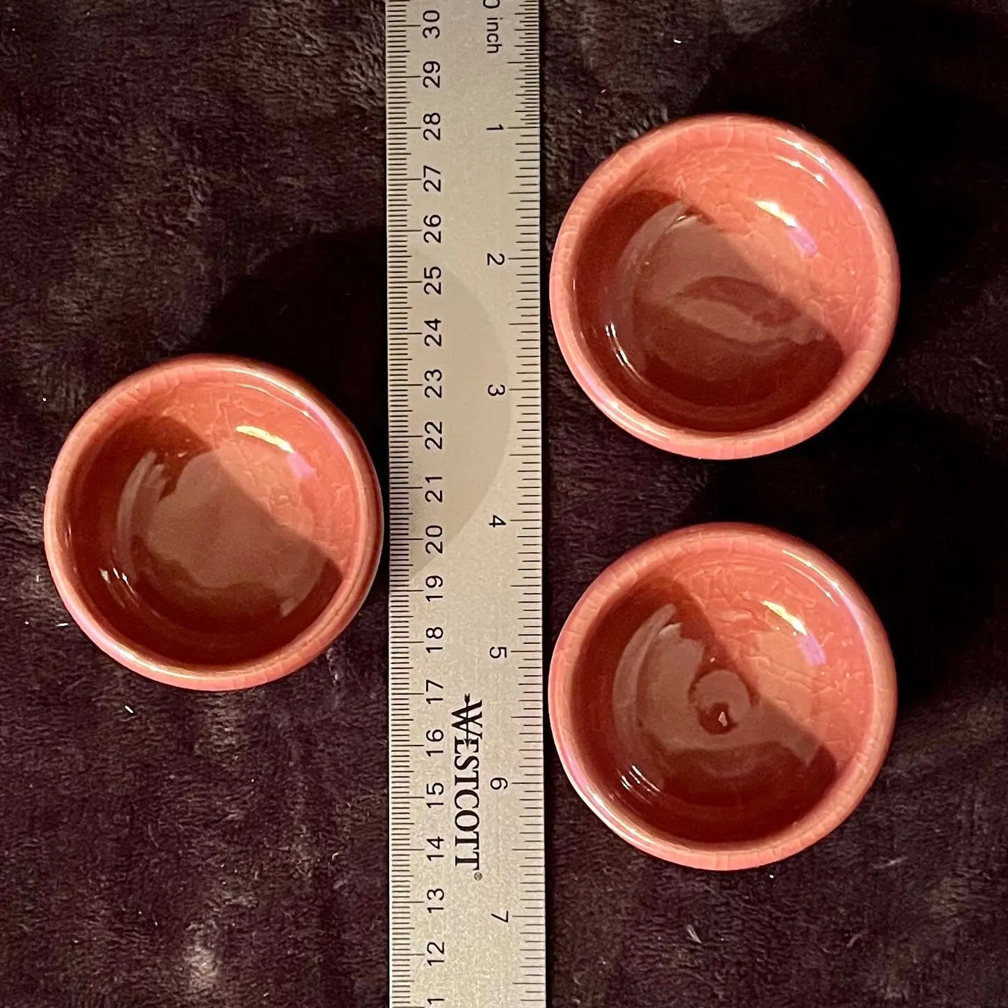 Small Ceramic Bowl, Burgundy (Approx. 2 5/8" x 1 1/4") 1611 Shop Wholesale Crystals