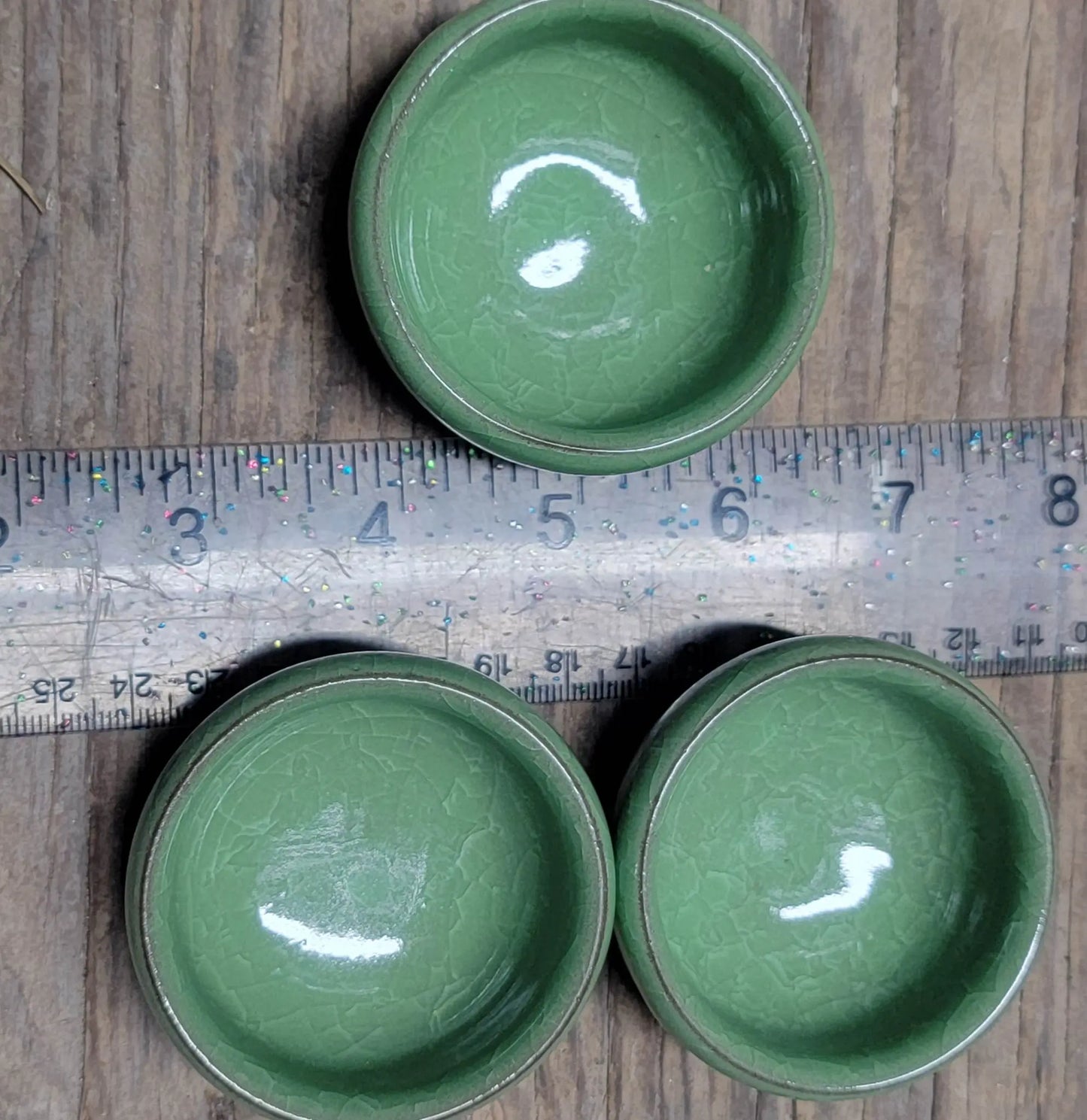 Small Ceramic Bowl, Light Green (Approx. 2 5/8" x 1 1/4") 1599 Shop Wholesale Crystals