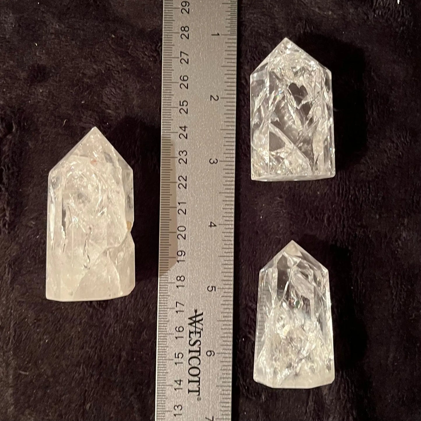 Rainbow Crackle Quartz Obelisk (Approx. 1 3/4”-2 1/2”) 0901 Shop Wholesale Crystals