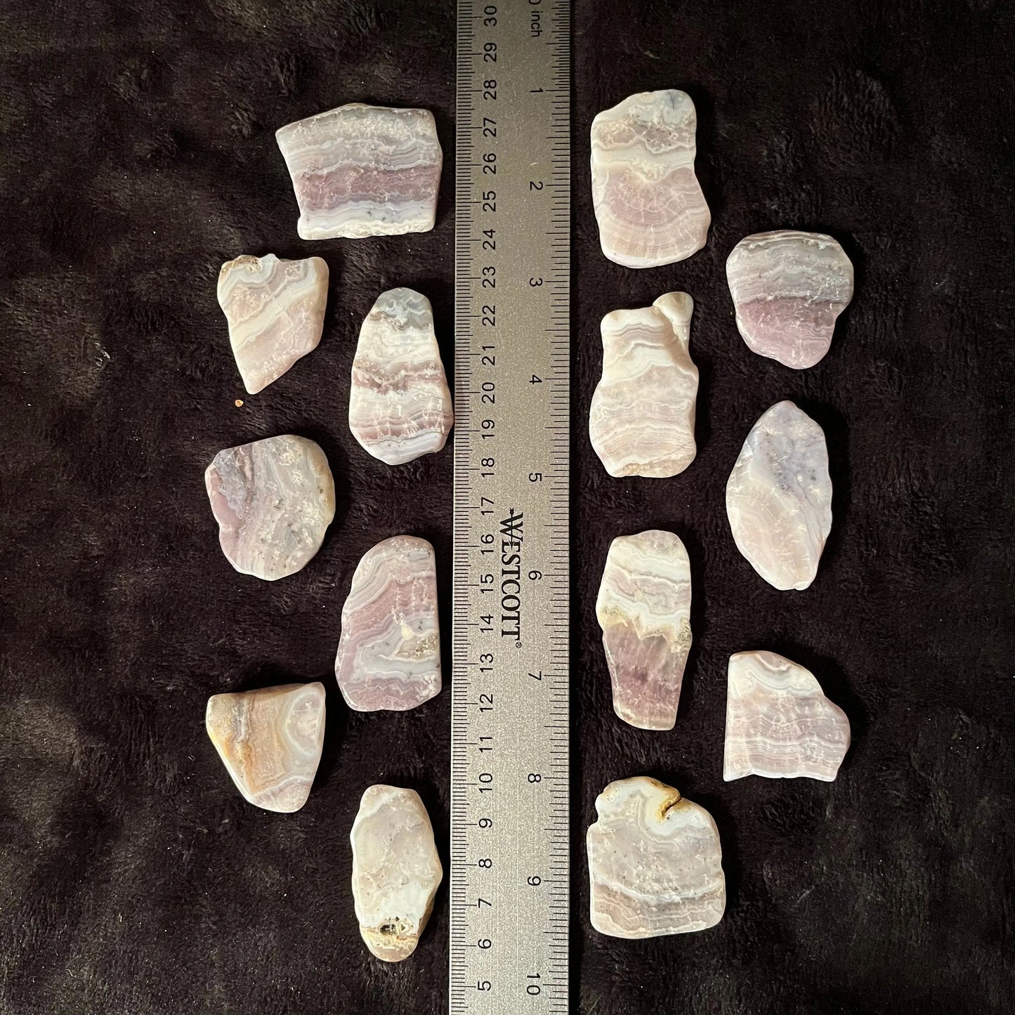 Purple Lace Agate Pork Belly Stone (Approx. 1 1/2”-1 3/4”) BIN-1469 Shop Wholesale Crystals