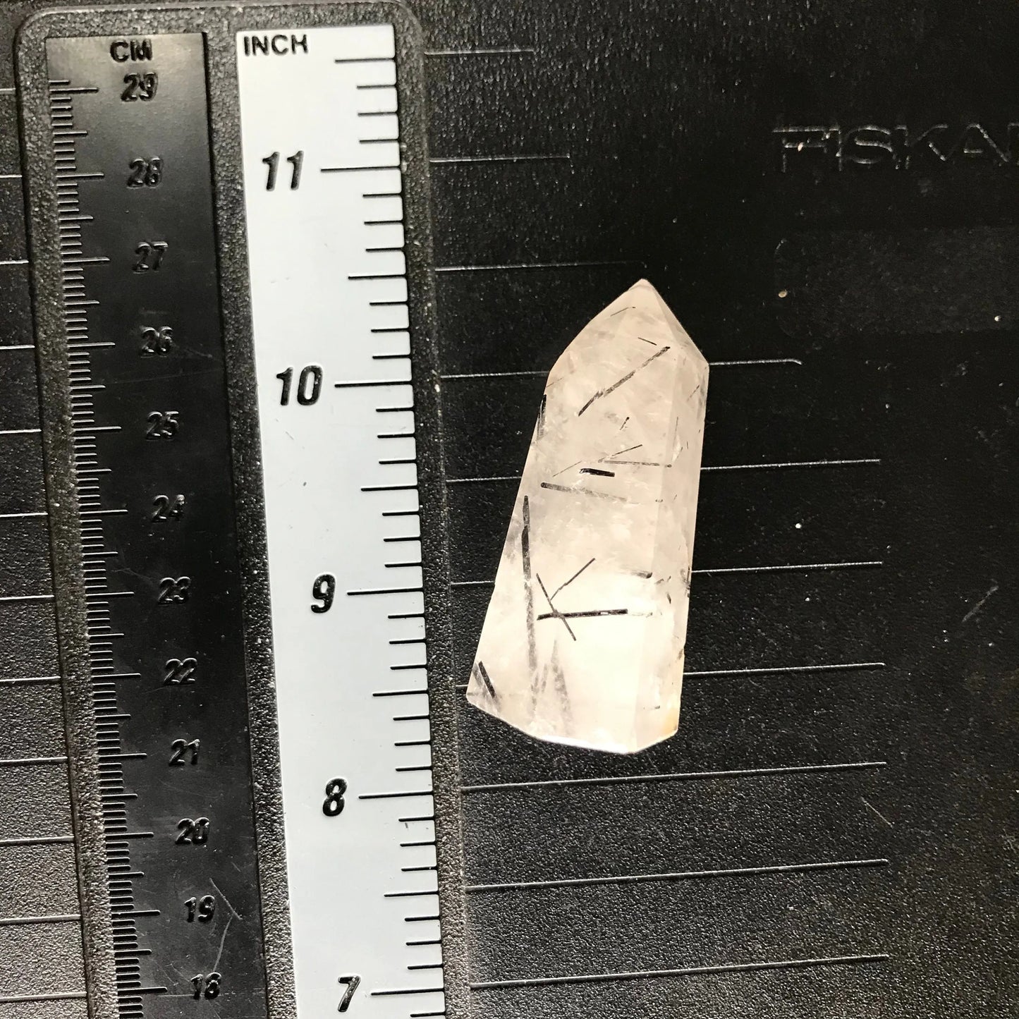 Tourmalated Quartz Obelisk, (Approx. 2 1/4" - 3") Tourmalinated Quartz Crystal, Healing Stone for Crystal Grid Making 0902 Shop Wholesale Crystals