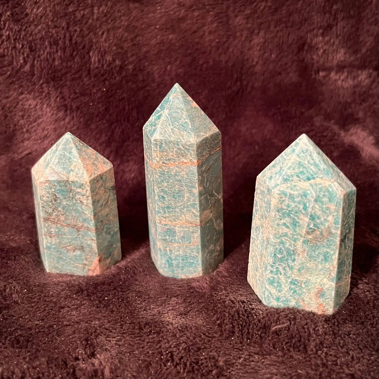 Amazonite Obelisk (Approx. 1 3/4” -2 1/2“) BIN-0240 Shop Wholesale Crystals