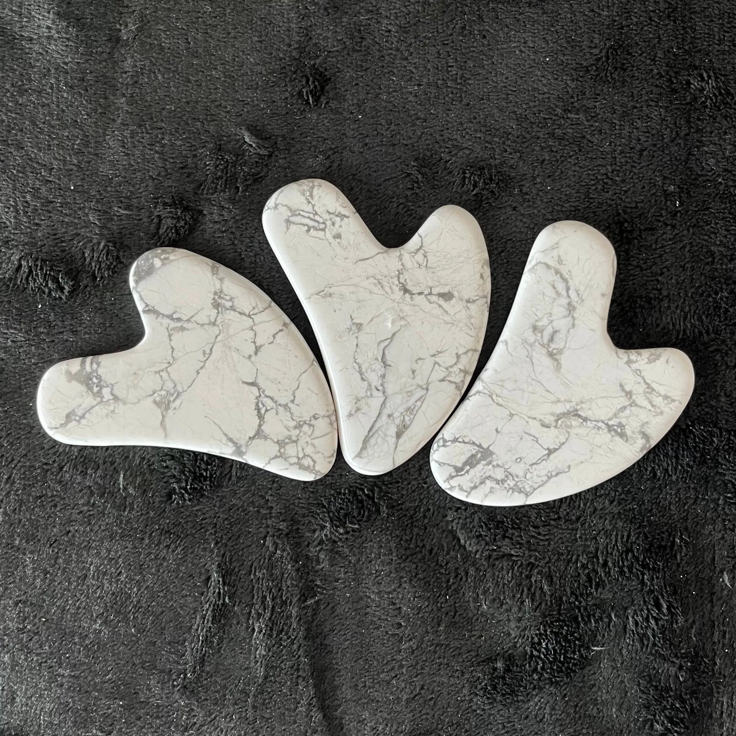 White Howlite Self Care Gua Sha Stone 1045 Shop Wholesale Crystals