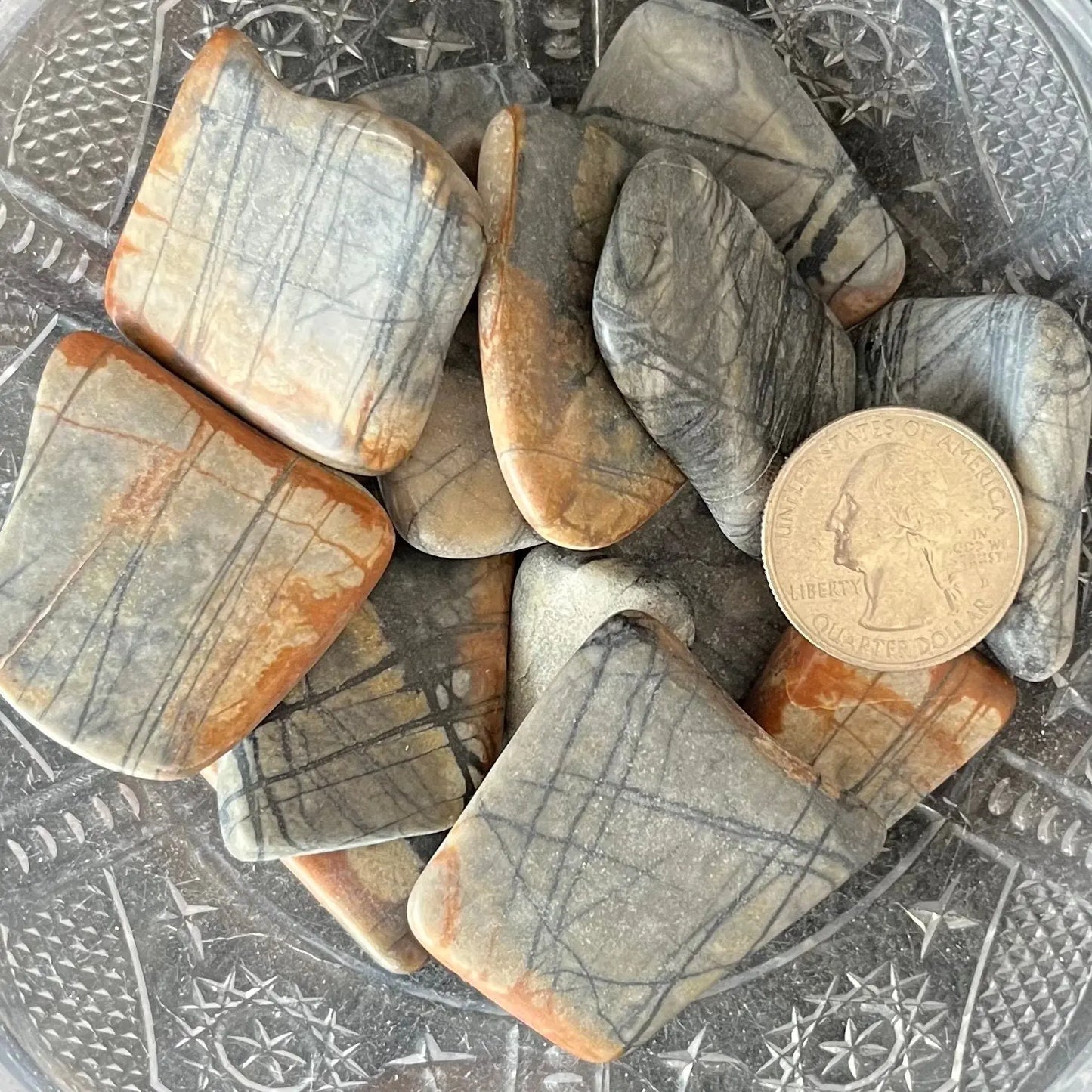 Picasso Jasper Tumbled Stone (Utah) (Approx. 1 1/2” - 1 3/4”) BIN-1498 Shop Wholesale Crystals