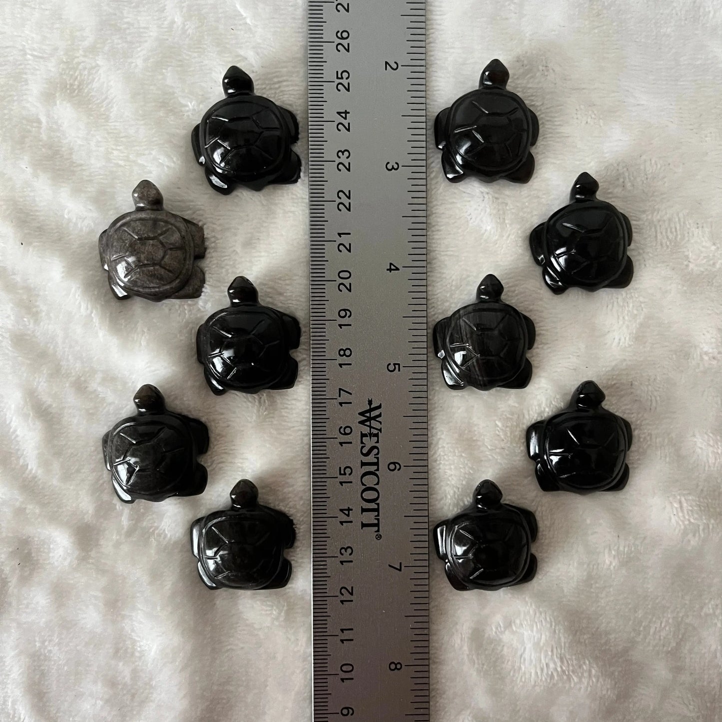 Silver Sheen Obsidian Turtle Figurine 0056 Shop Wholesale Crystals