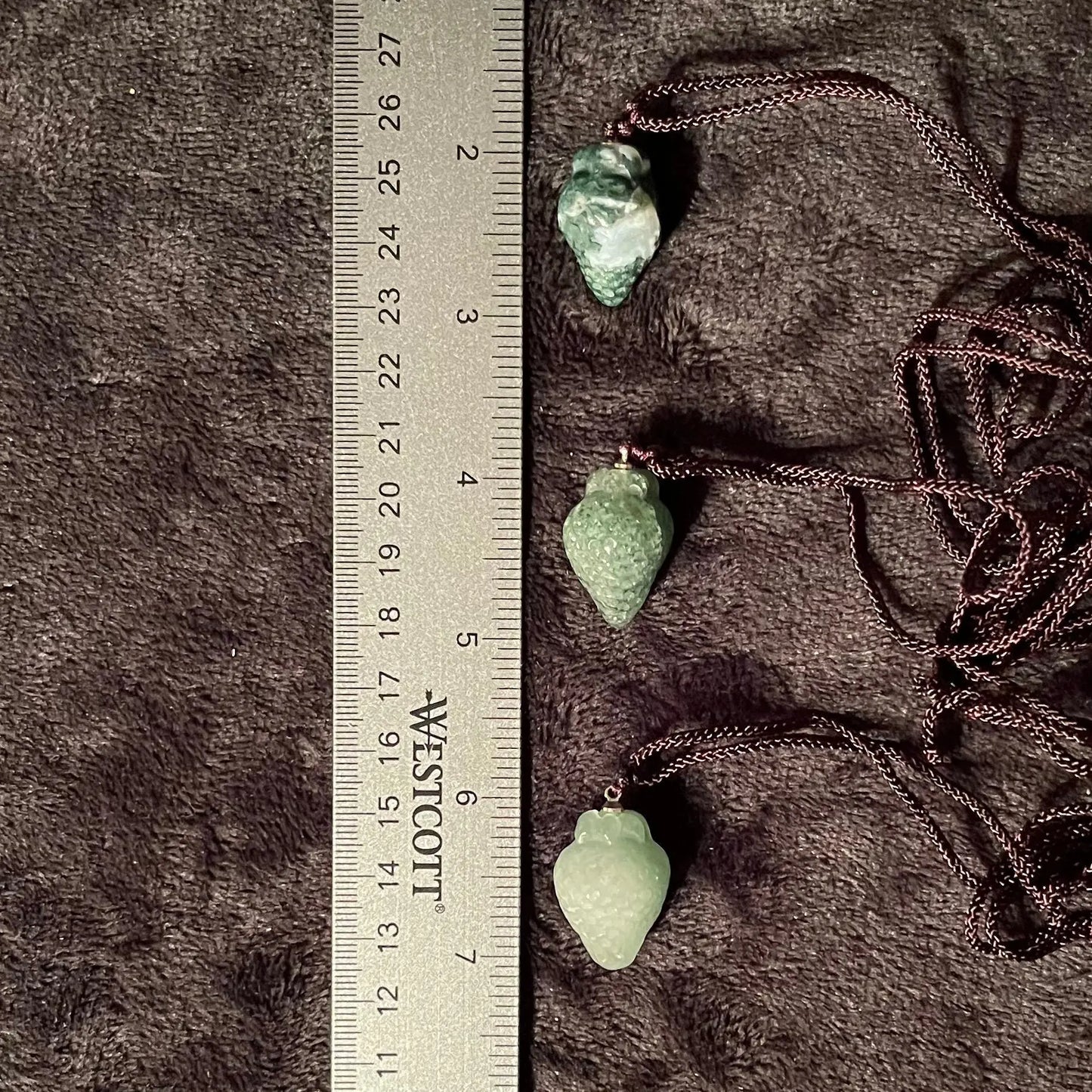 Green Aventurine Strawberry Necklace NCK-2861 Shop Wholesale Crystals
