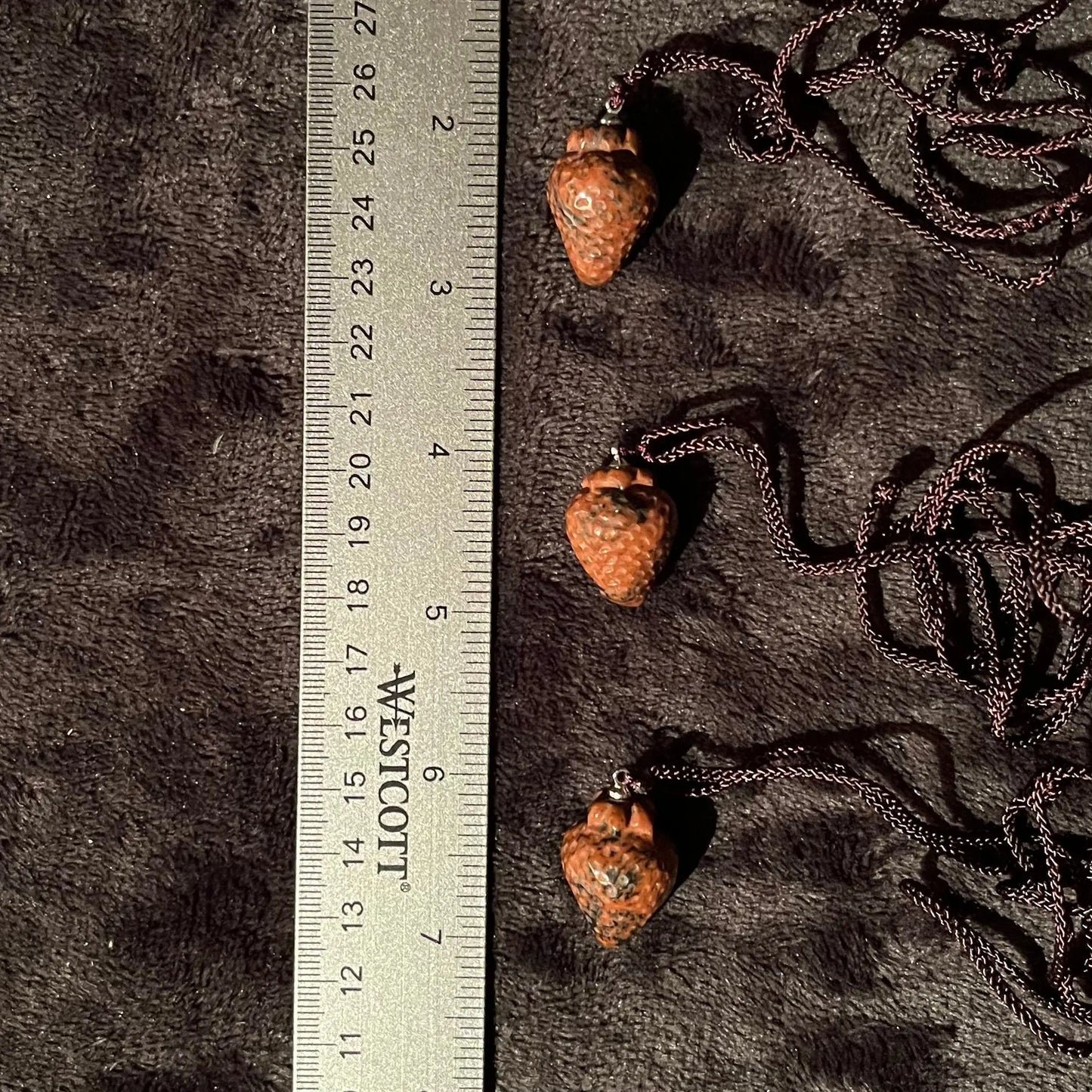 Mahogany Obsidian Strawberry Necklace NCK-2865 Shop Wholesale Crystals