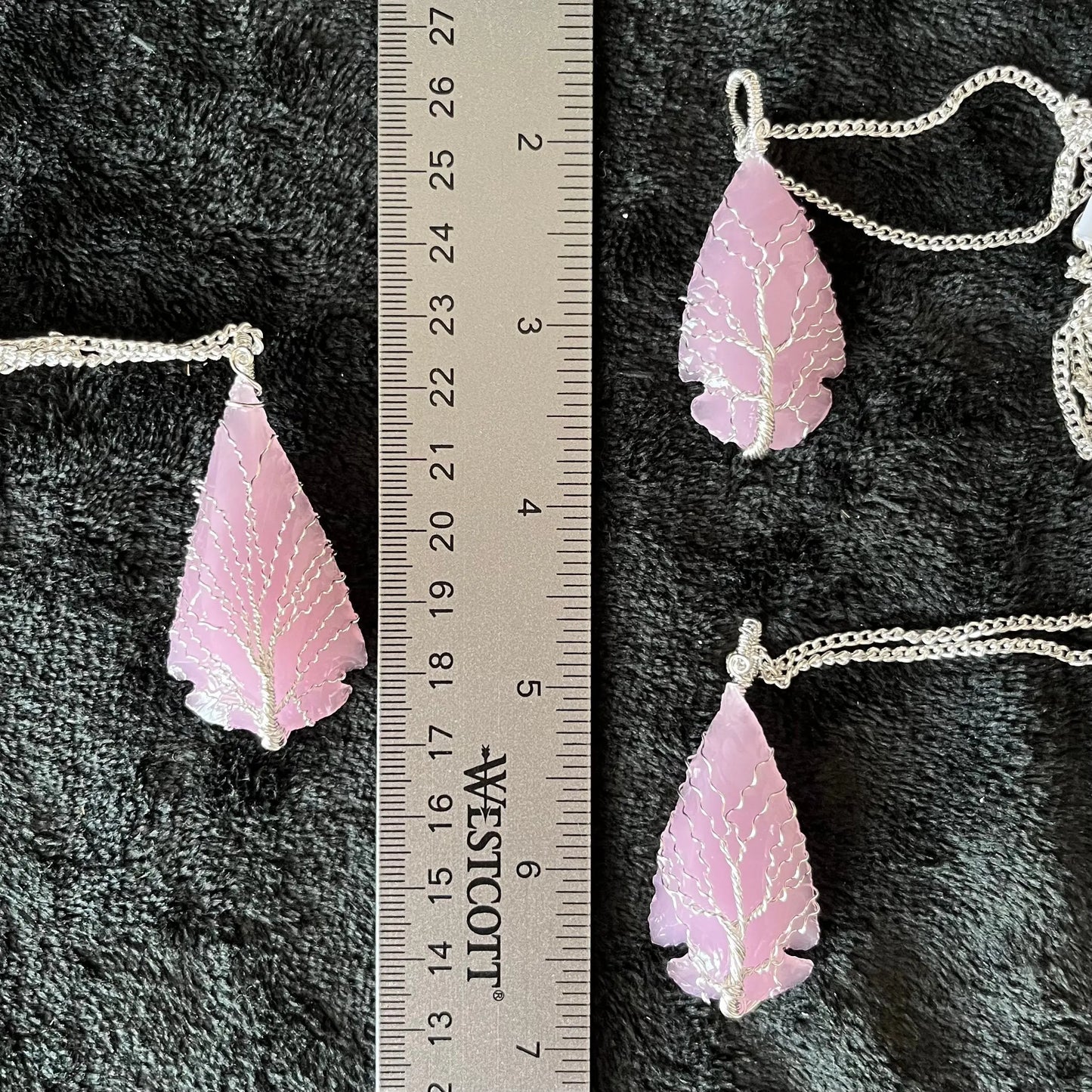 Pink Opalite Arrowhead Necklace NCK-2855 Shop Wholesale Crystals