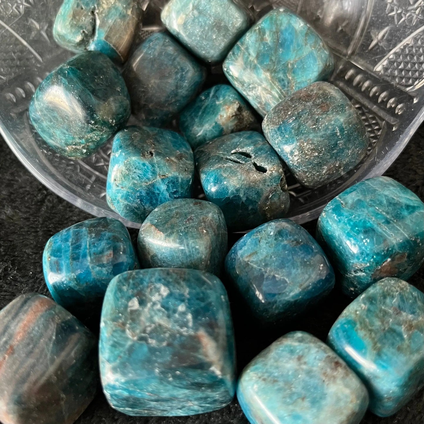 Blue Apatite Tumbled Stone (Approx. 3/4" - 1") BIN-1504 Shop Wholesale Crystals