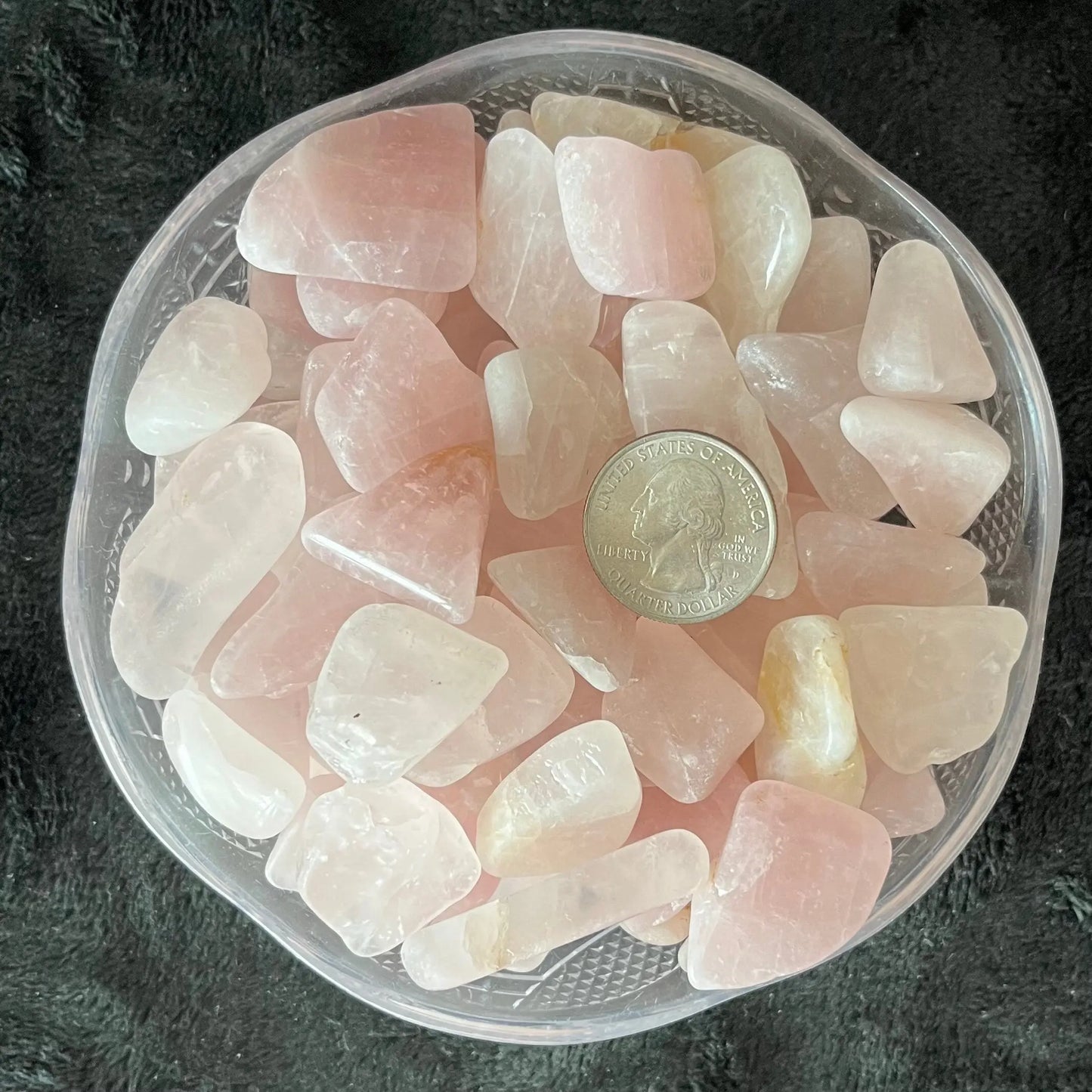 Rose Quartz Tumbled Slice (Approx. 3/4” - 1 1/4”) 0743 Shop Wholesale Crystals