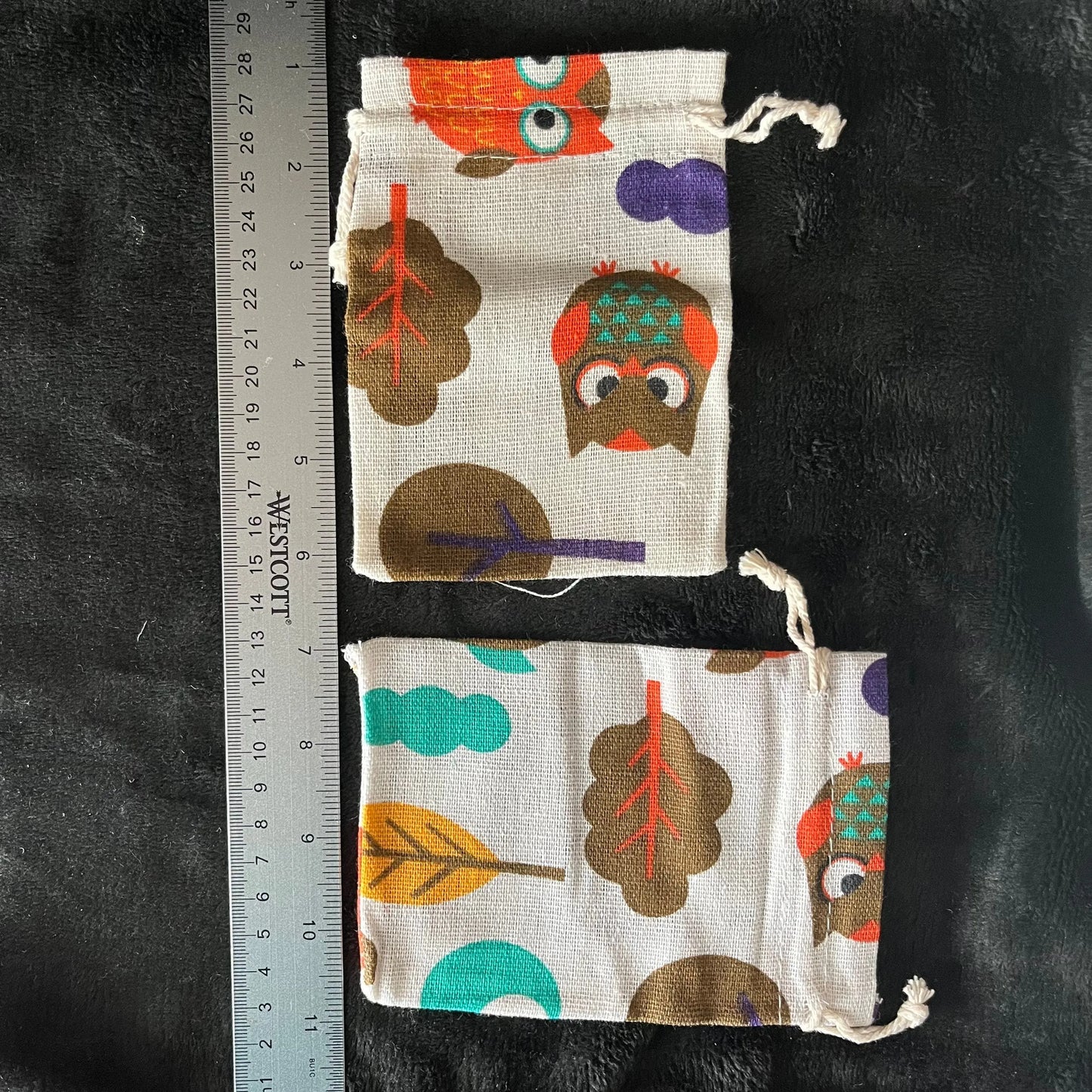 Owl Burlap Drawstring Bag (Approx. (4” X 6") BAG-0205 Shop Wholesale Crystals