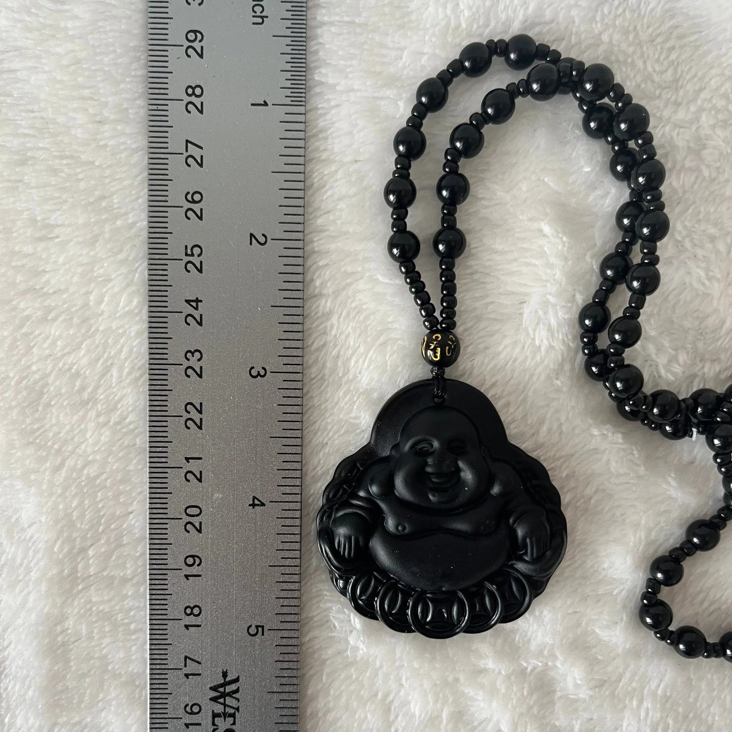 Buddha Obsidian Beaded Necklace NCK-2887 Shop Wholesale Crystals