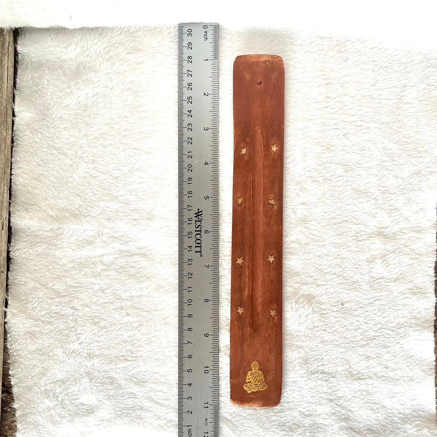 Wooden Incense Tray, Golden Buddha 1642 Shop Wholesale Crystals