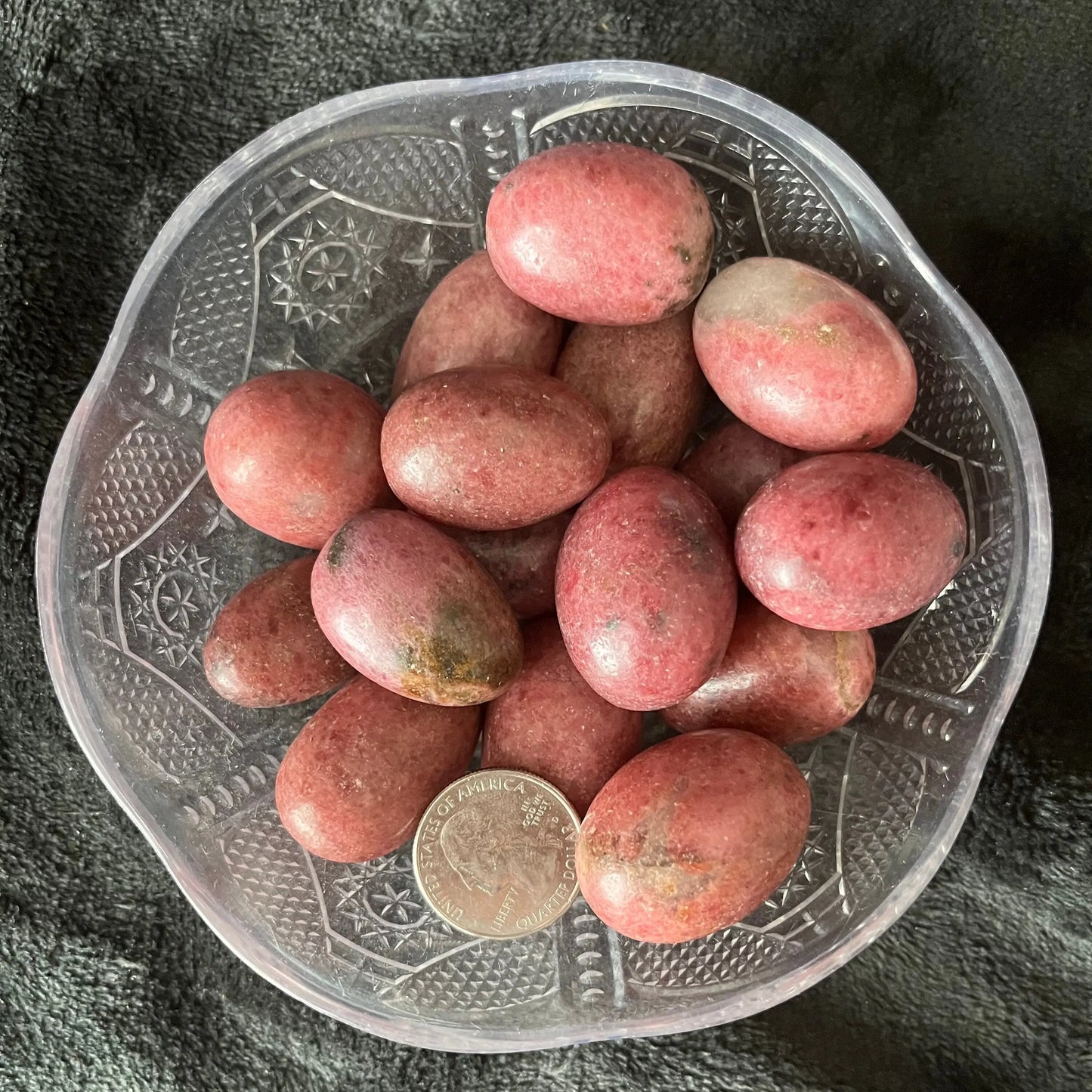 Rhodonite Tumbled Stone (Approx. 1 1/4” -1 1/2”) BIN-1512 Shop Wholesale Crystals