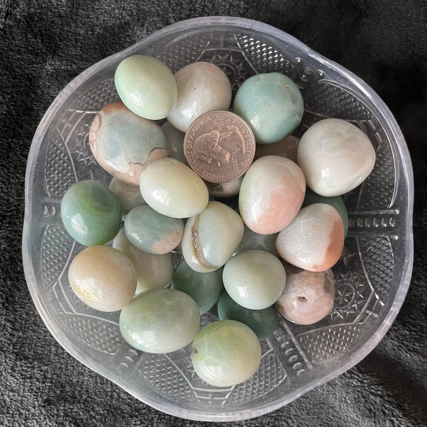 Green Sakura Agate (Approx. 3/4” - 1 1/4”) BIN-1513 Shop Wholesale Crystals