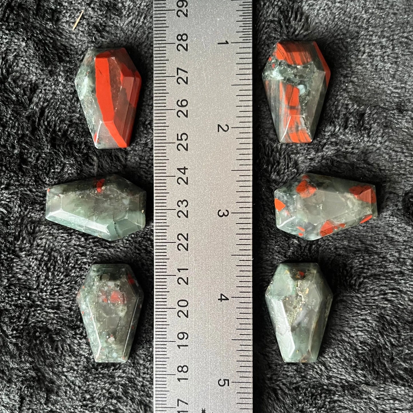 African Blood Agate Coffin (Approx. 3/4 X 1 3/8”) 0956 Shop Wholesale Crystals