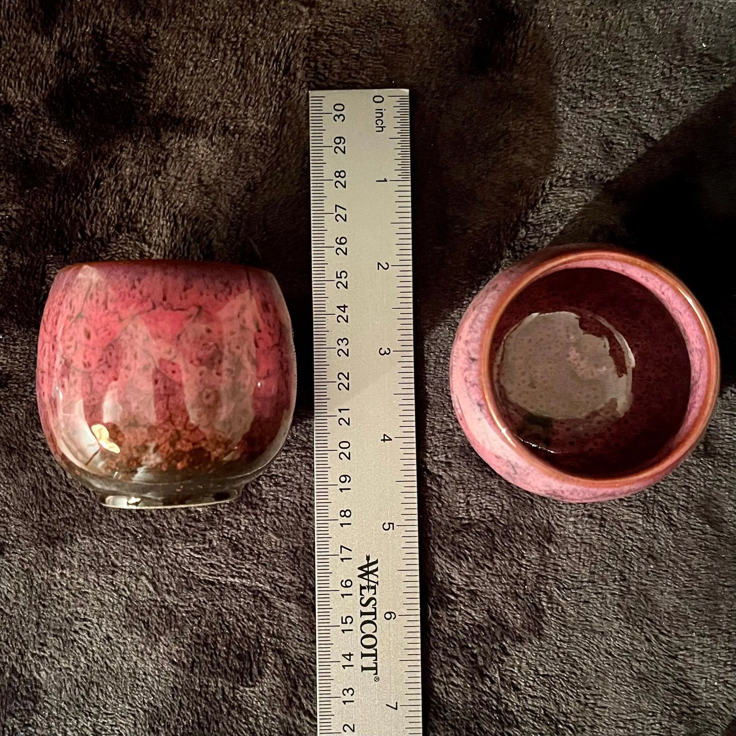 Ceramic Cup, Pink and Brown (Approx. 2 1/2”W X 2 1/4” T) CUP-7 Shop Wholesale Crystals