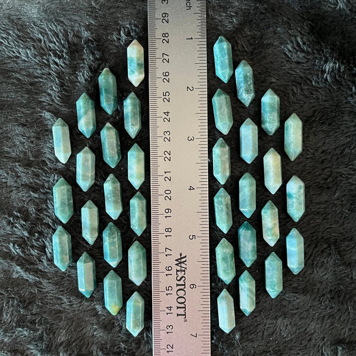 Blue-Green Jade Double Terminated Crystal Point (Approx. 3/4”) T-0051 Shop Wholesale Crystals