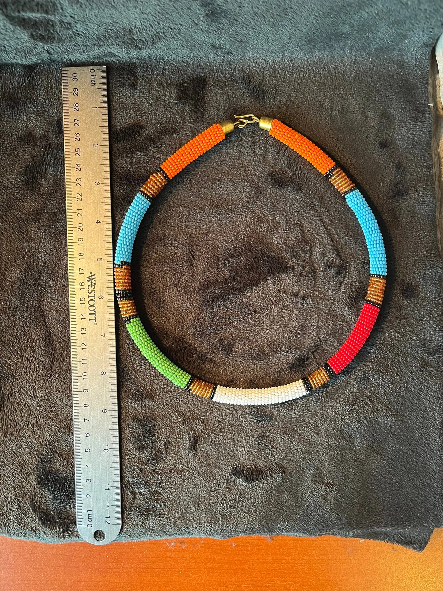African Maasai Beaded Choker, Multi-color Tribal NCK-2913 Shop Wholesale Crystals