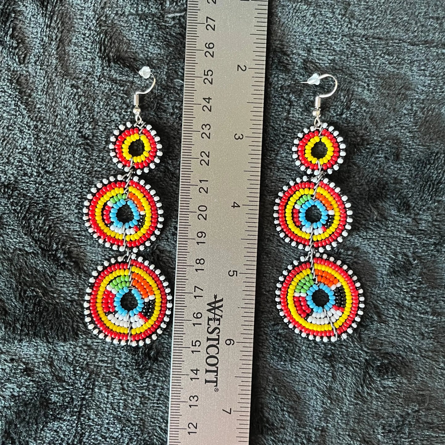 African Maasai Beaded Earrings EAR-0040 Shop Wholesale Crystals