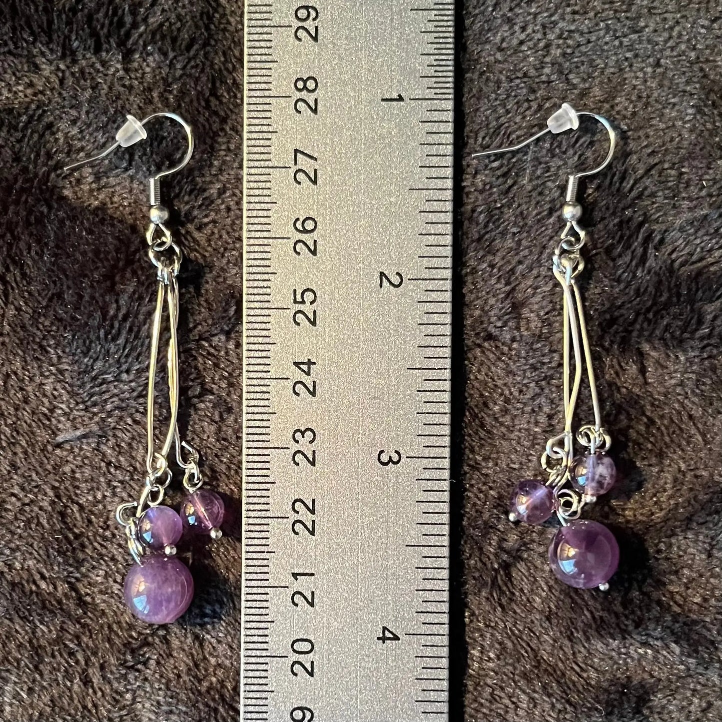 Amethyst Dangle Earrings EAR-0016 Shop Wholesale Crystals