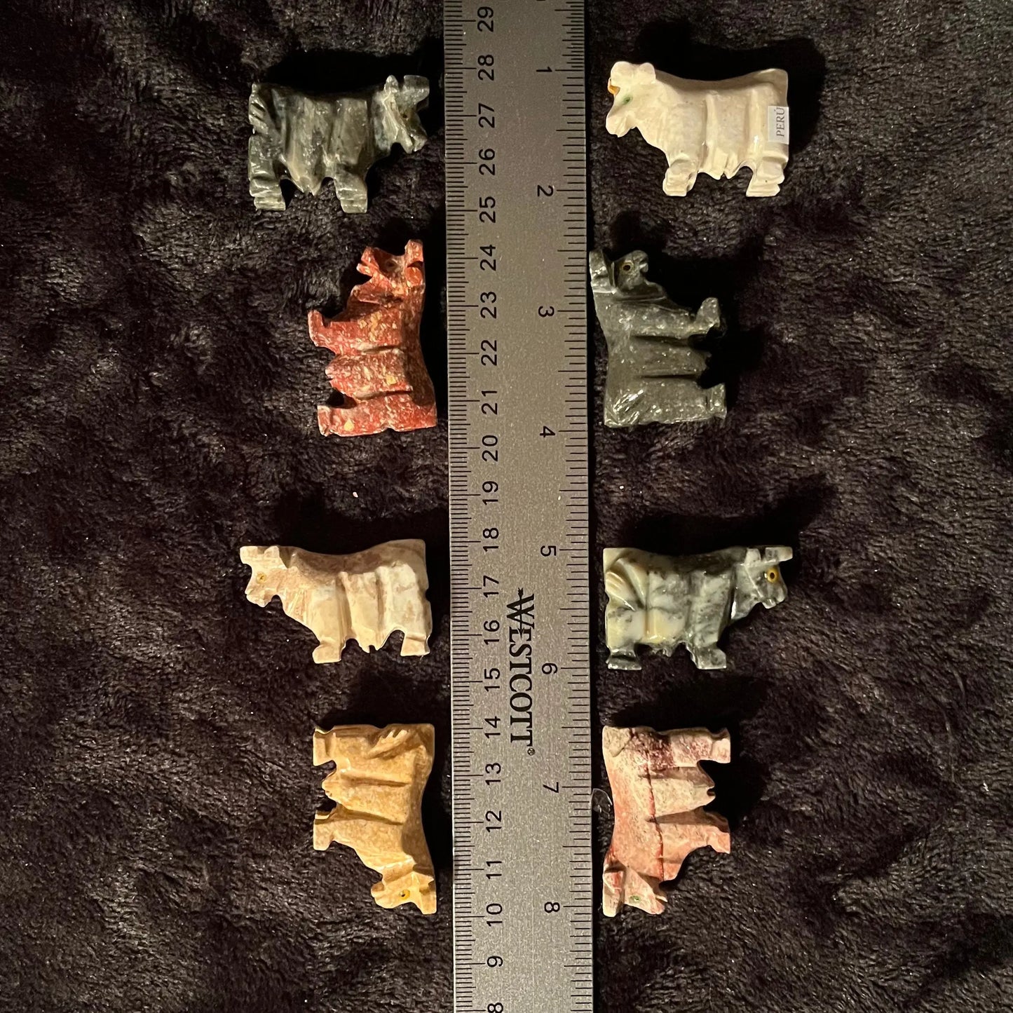 Cow Carved Soapstone Figurine (Approx. 1 3/4”) 0834 Shop Wholesale Crystals