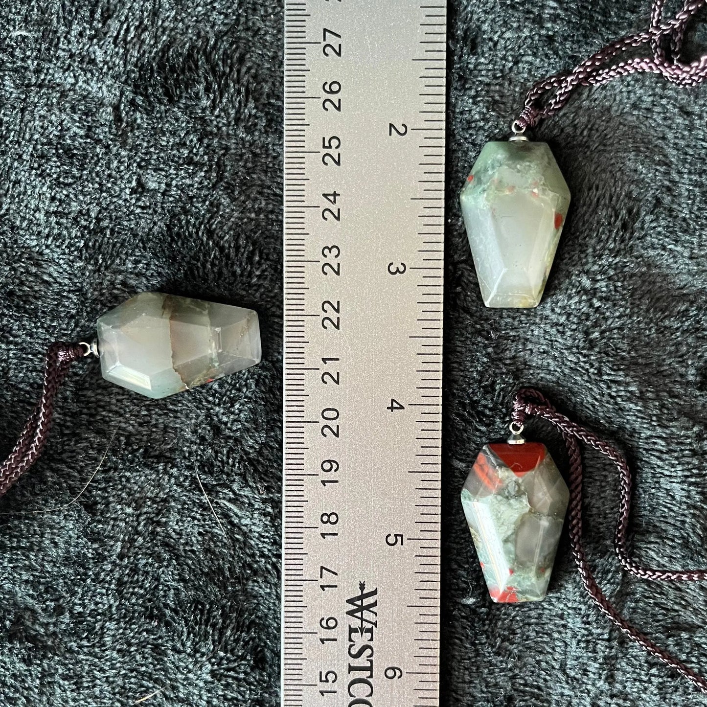 African Blood Agate Coffin Necklace NCK-2880 Shop Wholesale Crystals