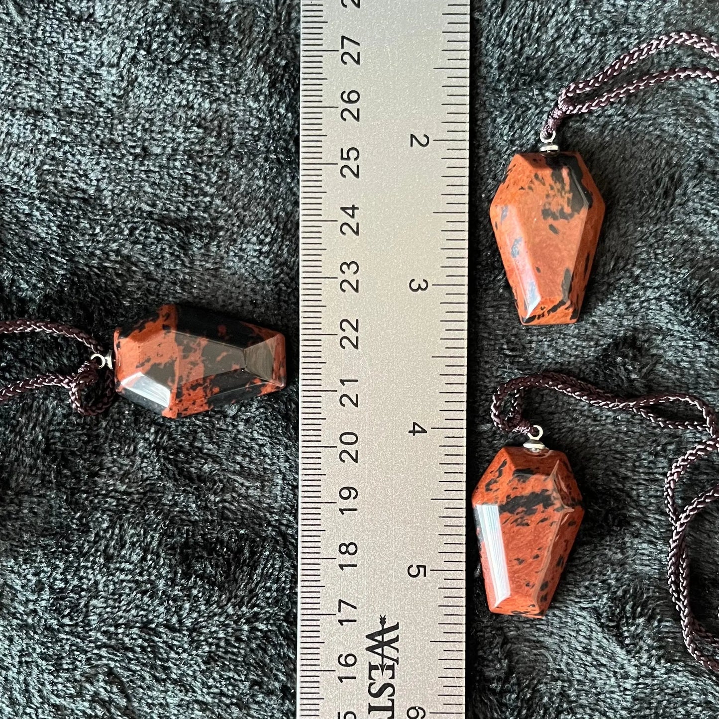 Mahogany Obsidian Coffin Necklace NCK-2879 Shop Wholesale Crystals