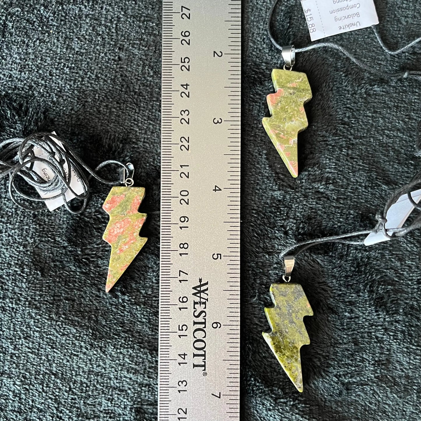 Unakite Jasper Lightning Bolt NCK-2893 Shop Wholesale Crystals