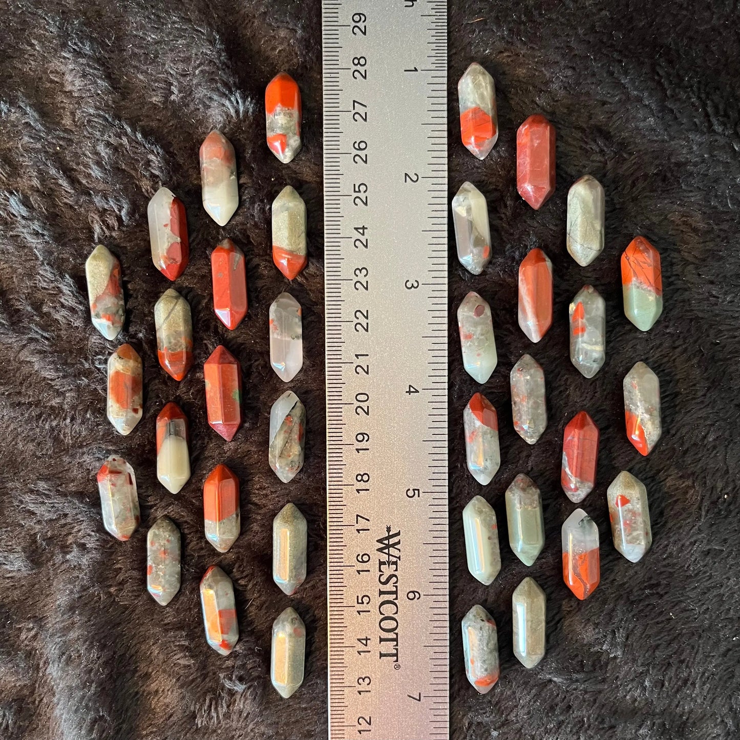 African Blood Agate Double Terminated Crystal Point (Approx. 3/4”) T-0038 Shop Wholesale Crystals