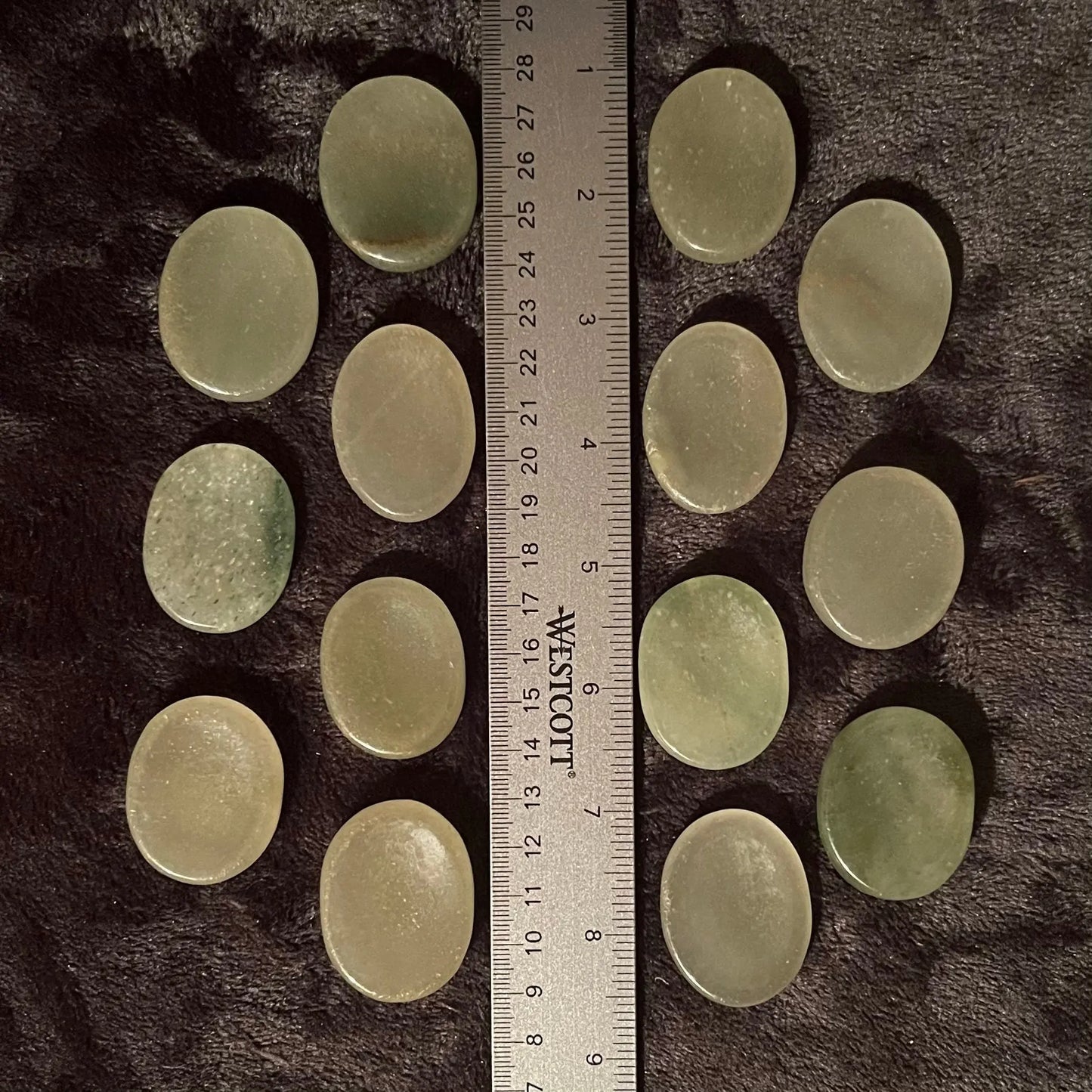 Green Aventurine Worry Stone (Approx 1/1/2" x 1 5/8") 1662 Shop Wholesale Crystals