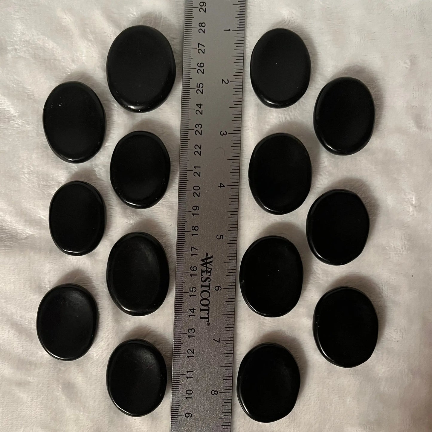 Black Obsidian Worry Stone (Approx 1/1/2" x 1 5/8") 1661 Shop Wholesale Crystals