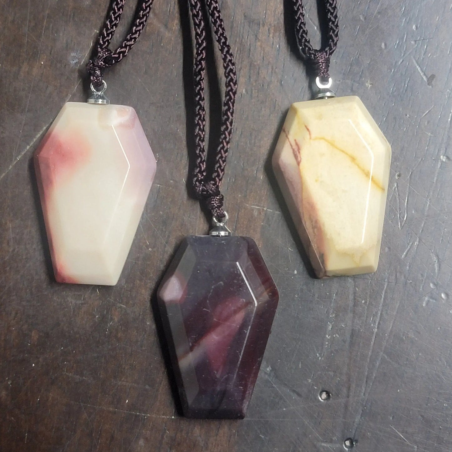 Mookaite Jasper Coffin Necklace NCK-2881 Shop Wholesale Crystals