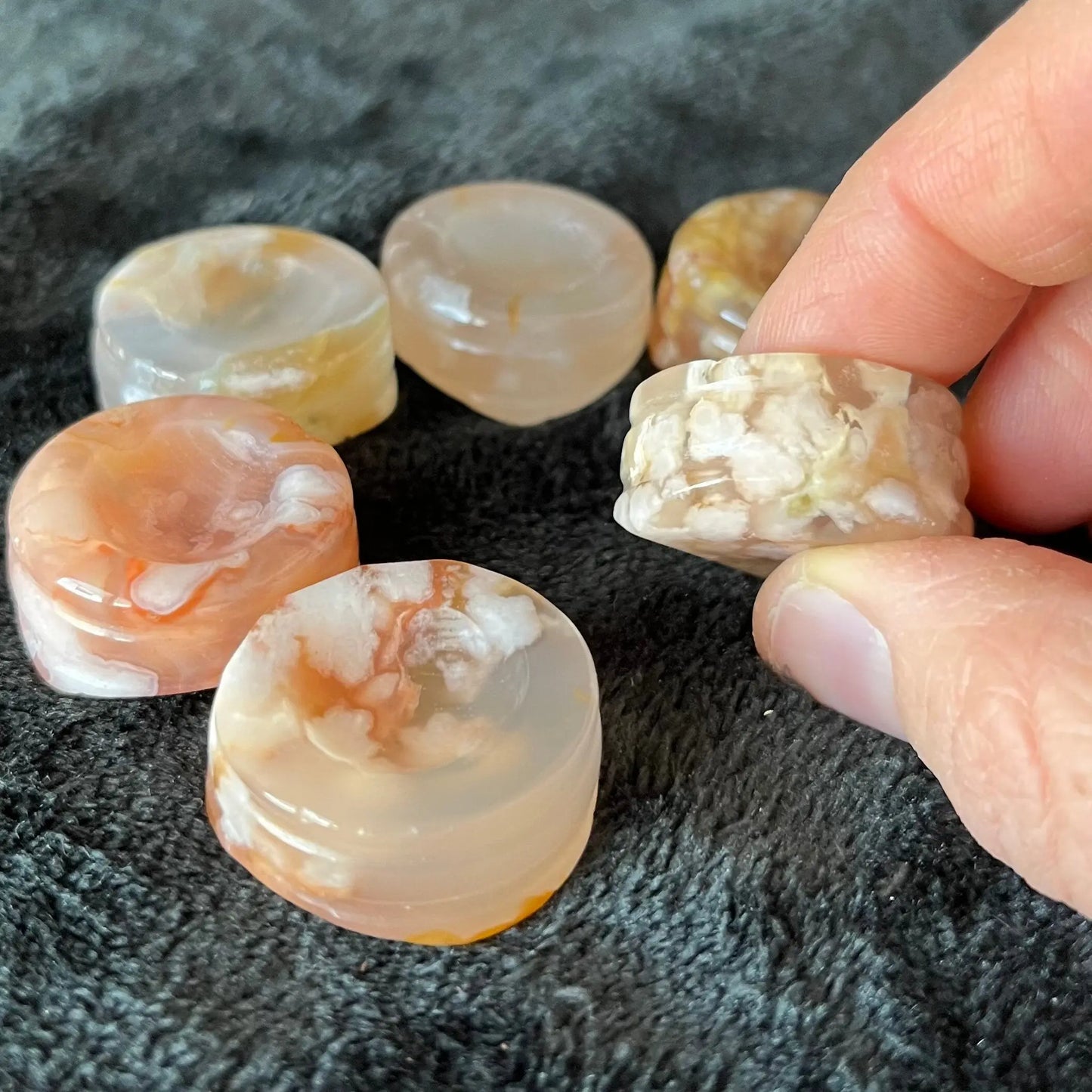 Flower Agate Sphere Stand (Approx 1”) 1693 Shop Wholesale Crystals