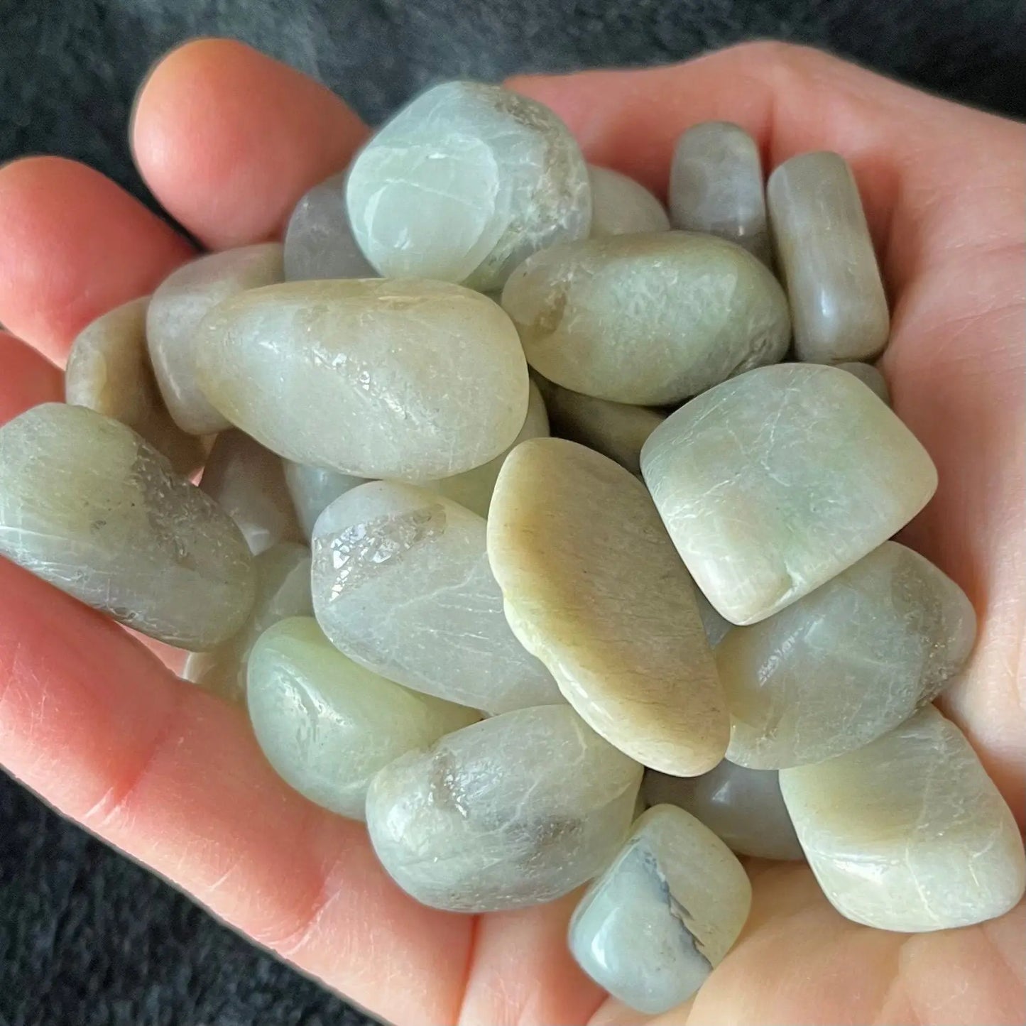 Grey Moonstone Tumbled Stone (Approx. 5/8” - 1”) 1521 Shop Wholesale Crystals
