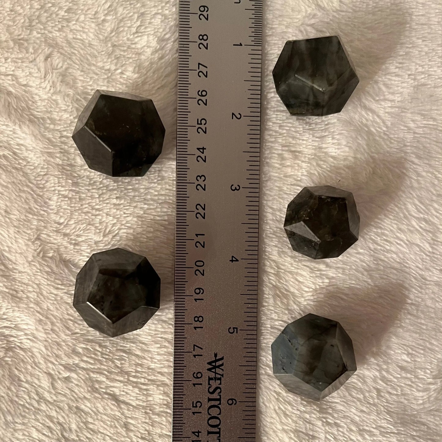 Labradorite Dodecahedron, Sacred Geometry (Approx. 23mm-25mm) 1667 Shop Wholesale Crystals