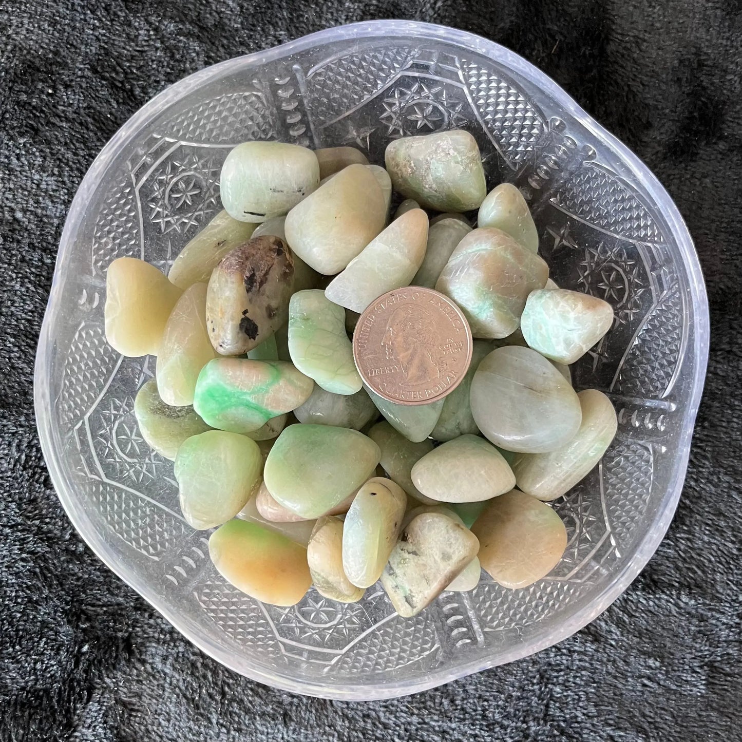 Green Moonstone Tumbled Stone (Approx. 5/8 “ - 1”) 0742 Shop Wholesale Crystals
