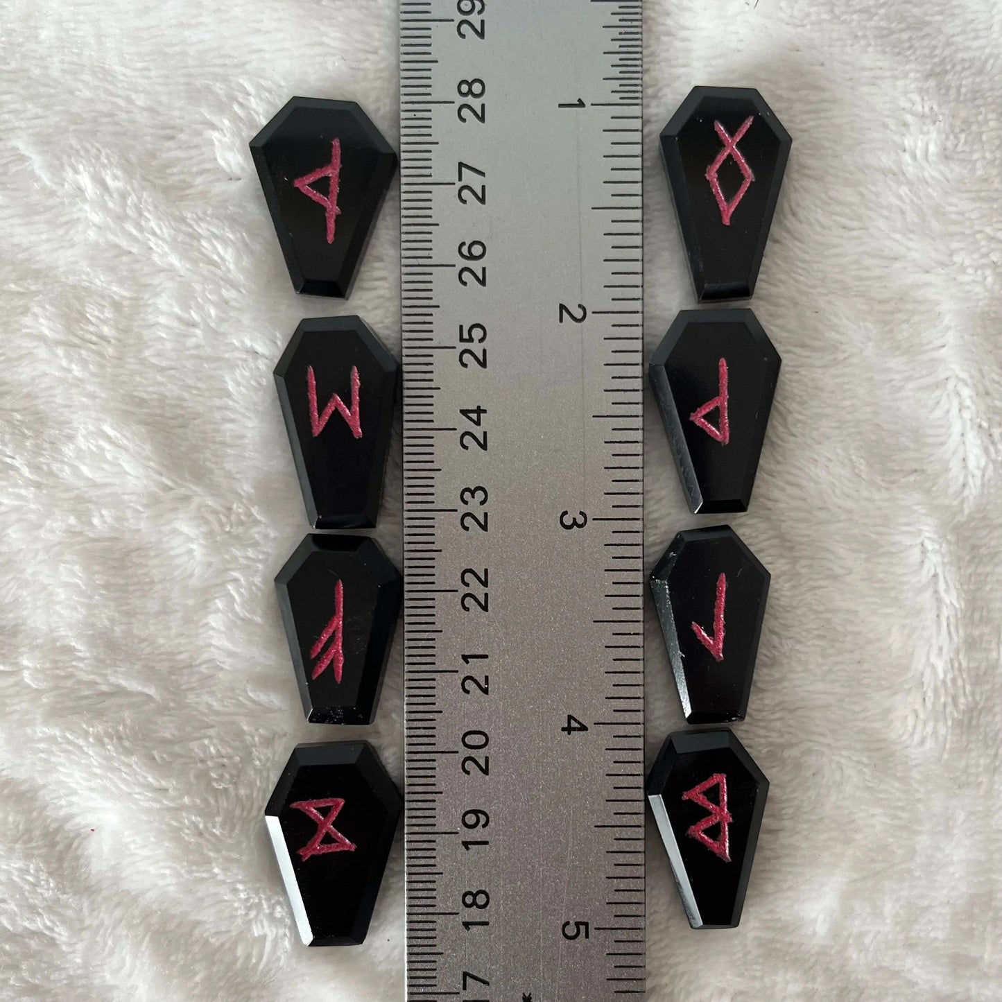 Black Obsidian Coffin 25 Piece Rune Set KIT-0044 Shop Wholesale Crystals
