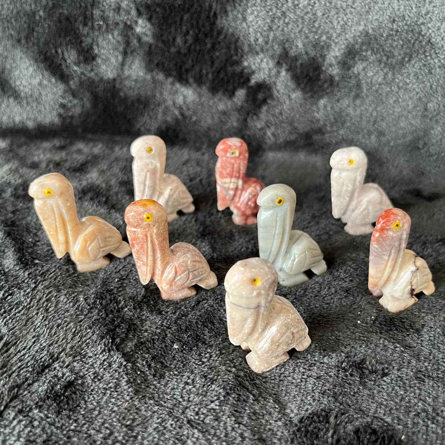 Pelican Carved Soapstone Figurine (Approx. 1 1/2”) 0843 Shop Wholesale Crystals