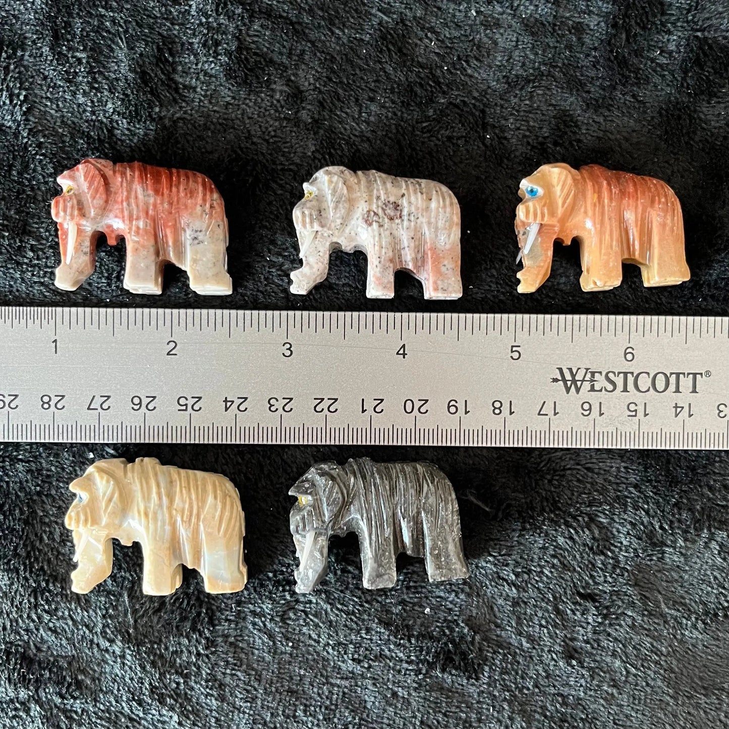 Mammoth Carved Soapstone Figurine (Approx. 1 1/2”) 0847 Shop Wholesale Crystals