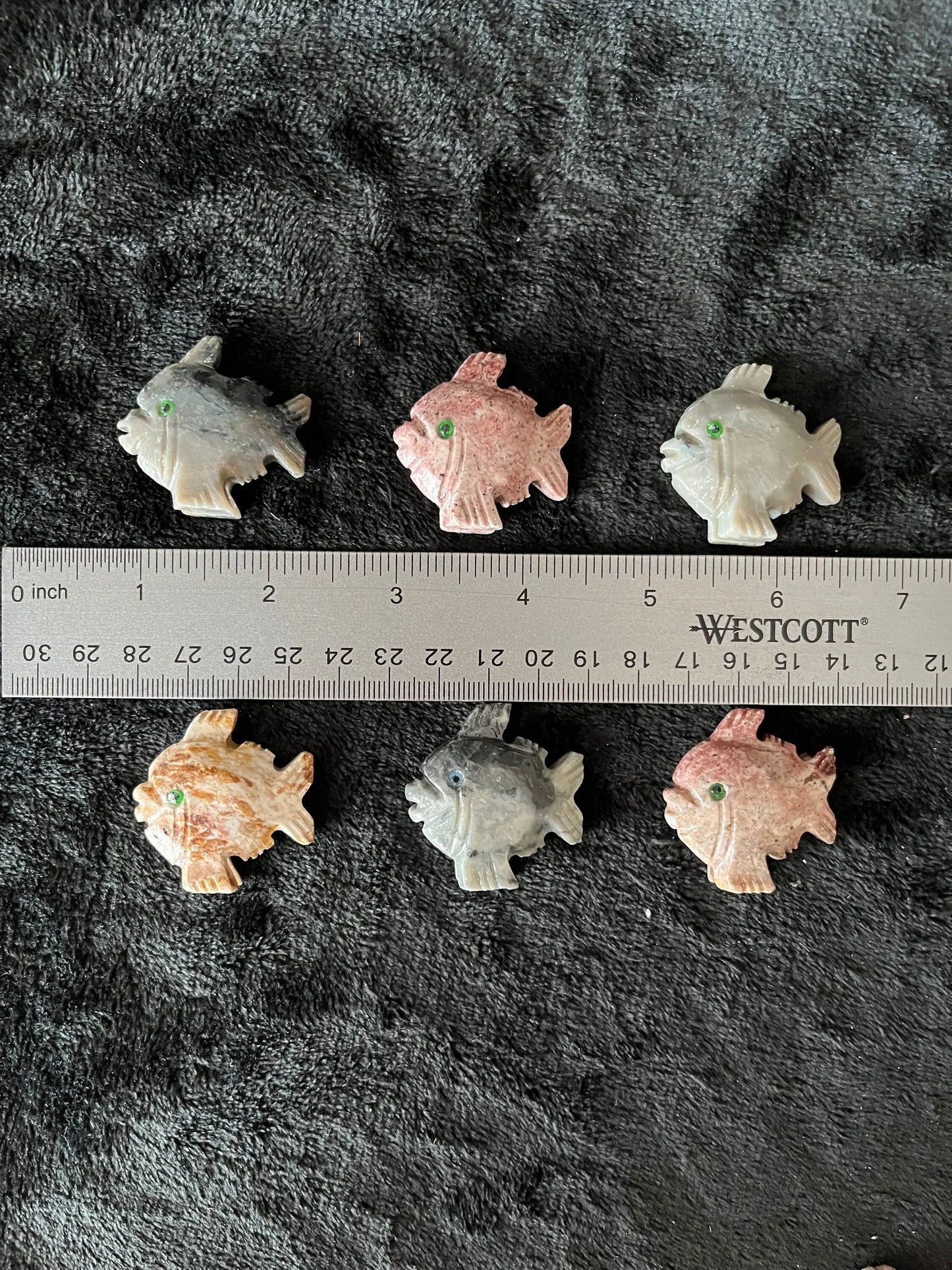 Sunfish Carved Soapstone Figurine (Approx. 1 1/2”) 0237 Shop Wholesale Crystals