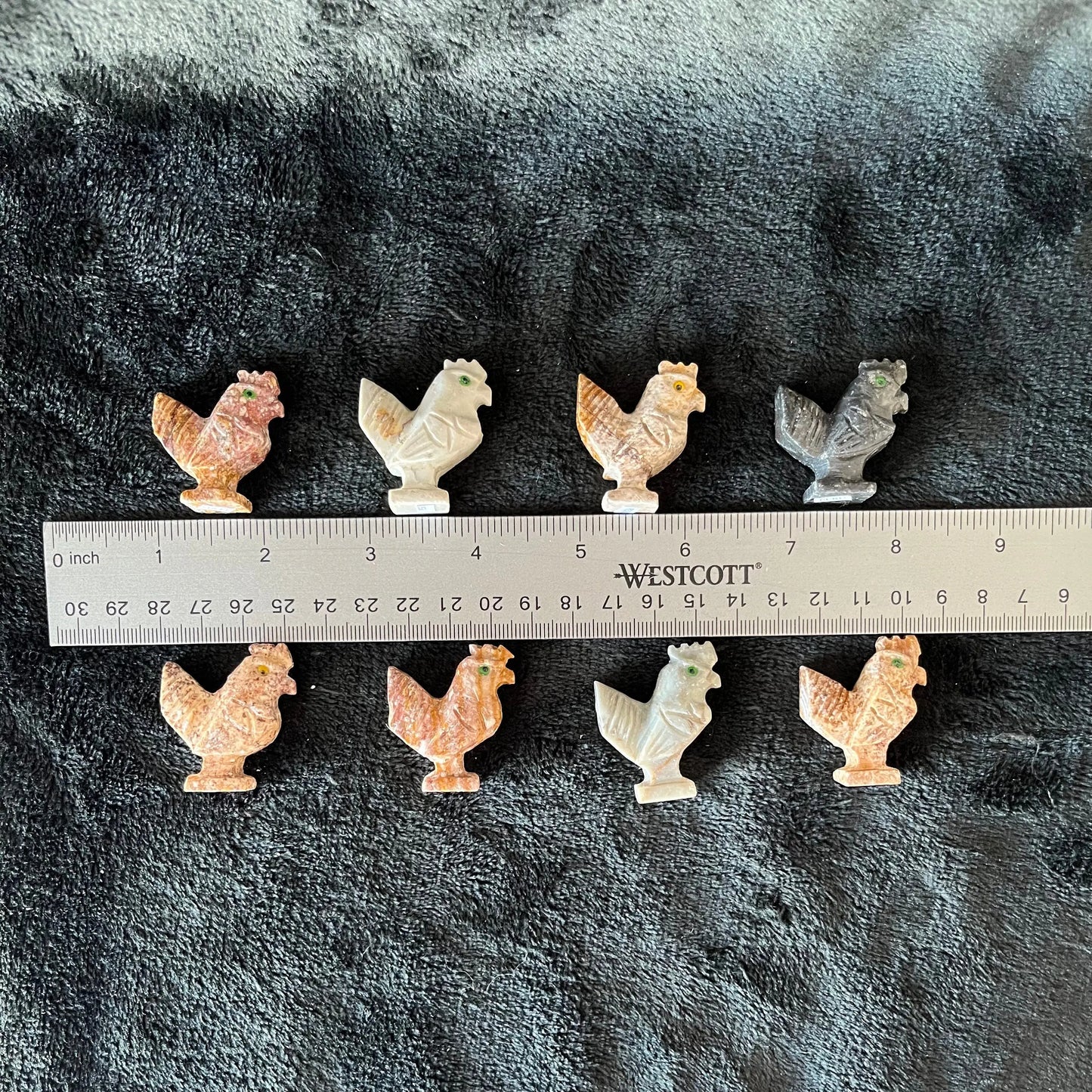 Chicken Carved Soapstone Figurine (Approx. 1 1/2”) 0845 Shop Wholesale Crystals
