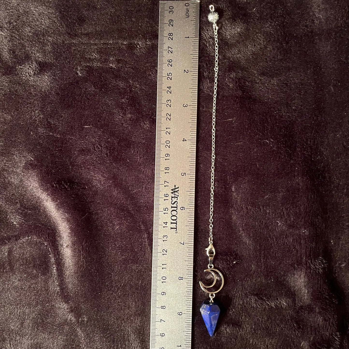 Lapis Lazuli Moon Pendulum PND-0008 Shop Wholesale Crystals
